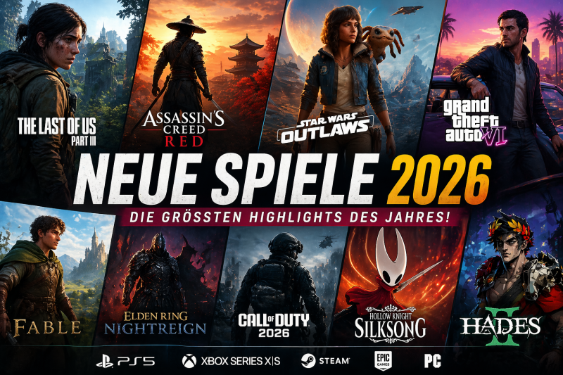 Neue Spiele 2026: Highlights im Überblick